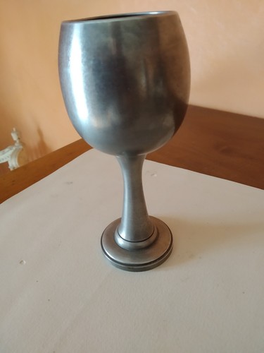 Verre pied étain des - verre,