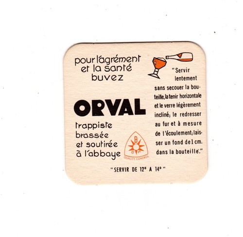 Sous bock bière - sous-bock, orval