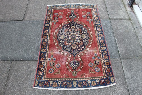 Tapis oriental vintage - tapis, laine