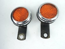 Lucas Amber Reflectors Triumph Norton BSA Moto Guzzi 500 650 750 850 900 805