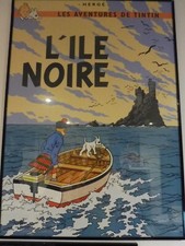 POSTER TINTIN " ILE  NOIRE "