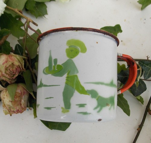 Ancienne tasse verre dinette - tasse,