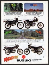 1983 SUZUKI Motorcycles vintage Original Print AD - TS50, ZR50SL, ZR 50 S, RG 50