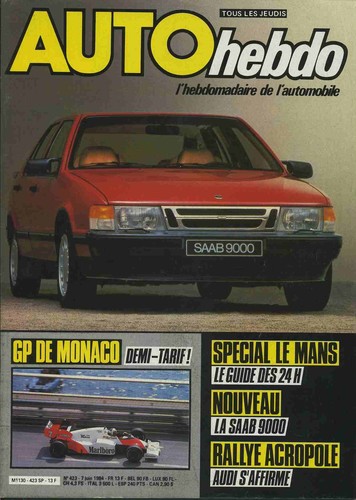 Auto hebdo 423 - hebdo, 07/06/1984