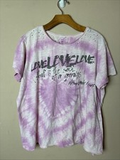 MAGNOLIA PEARL MOZART LOVE LOVE LOVE TIE DYE Lovebeam Distressed T SHIRT