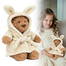 Peluche ours robe de bain