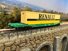 Wagon plat porte container