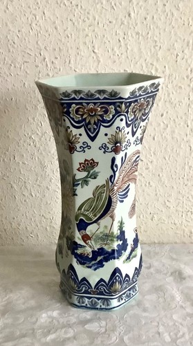 Vase boch polychrome vieux - vase,