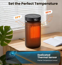 DERO+ Chauffage Électrique 1500W Céramique PTC Portable Livraison Gratuite