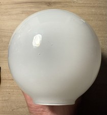 Globe Blanc En Verre Abat-Jour