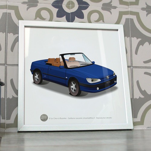 Poster peugeot 306 cabriolet - poster,