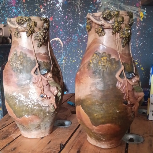 Paire grands vases art - paire, de