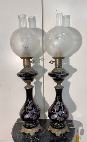 Paire lampes pétrole en - pétrole,