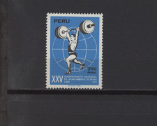 S54114 PEROU MNH 1971 Haltérophilie 1V