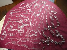 Lot de pampilles de lustre en