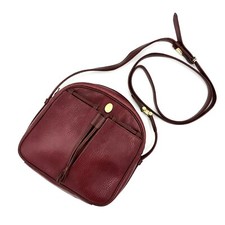 Cartier Must Line Bordeaux Leather Shoulder Bag Crossbody Authentic