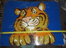 Large Tiger ESSO Gas Pump Plate 1970s