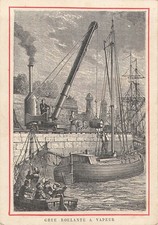 CHROMO GRUE ROULANTE VAPEUR -