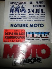 5 AUTOCOLLANTS MOTO ENDURO