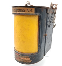Antique Flashing Sheet Metal Lantern Industrial Lamp Tooling PAVAL Vintage