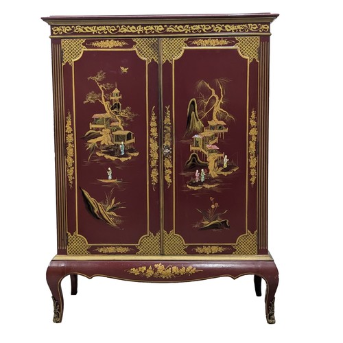 Bahut chinoisant laque - bahut,