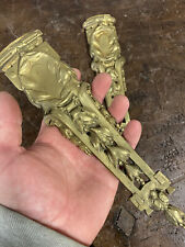 Pair of decoration furniture gilded bronze old Napoleon III 19th foot