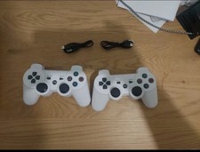 lot De 2 Manette de jeu sans fil Bluetooth pour PlayStation 3 🎮 neuf Blanc