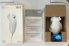 Nintendo Wii White Nunchuk Nunchuck Genuine Official OEM  W/ Manual NEW