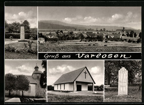 Carte postale varlos église - varlos,,