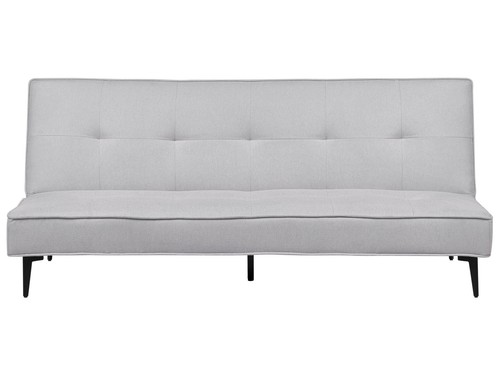 Canapé lit tissu gris - tissu,