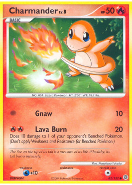 Pokémon salamèche lv 8 - -, lv.8