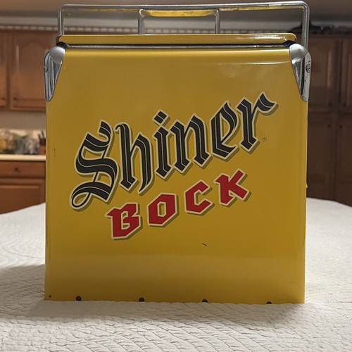 Shiner bock metal cooler - shiner,
