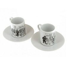 Set de deux tasses à café et