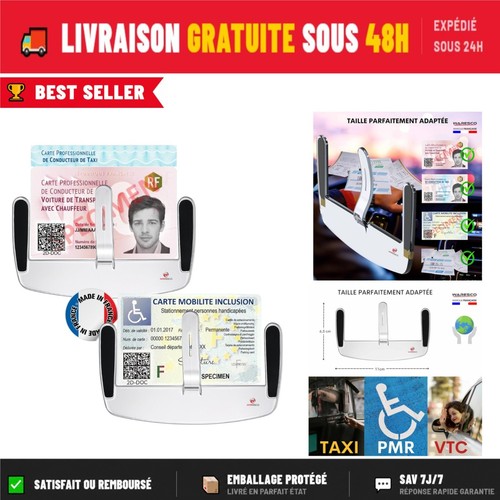 Porte carte pare brise - porte,