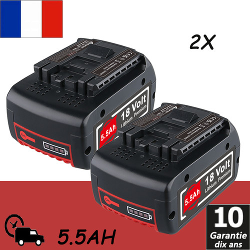 18v batterie 5500mah pour - 2x,