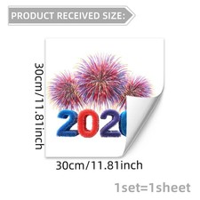 Autocollant Fenêtre Double Face PVC 30 par 30 cm Convient pour Maison et Bureau