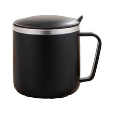 Tasse Isotherme en Acier Inoxydable 400ml avec Poignée Double Paroi pour Utilis