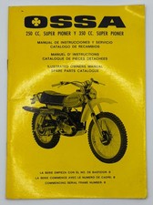 Original Ossa 250 CC and 350 CC Super Pioner Manual