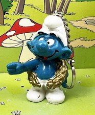 The Smurfs - Schleich - Keychain 20058 Smurf Winner (Golden Crown