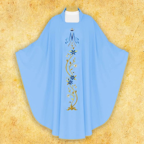 Chasuble brodée marial - chasuble,