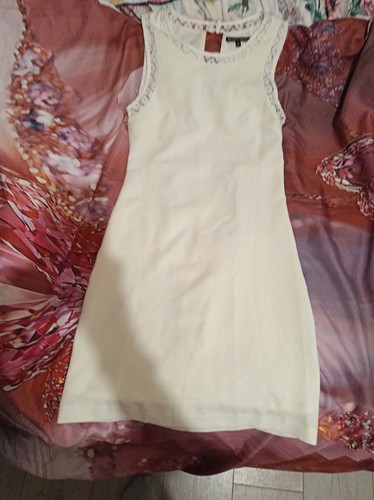 Robe blanche bordure - blanche,