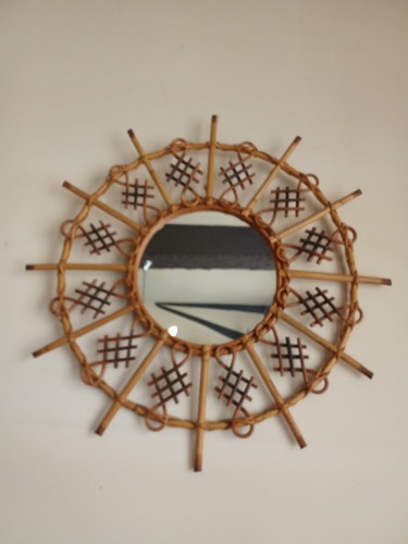Ancien grand miroir soleil - ancien,