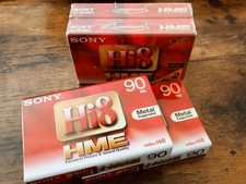 (Lot de 4) Sony Hi8 HME 90 K7