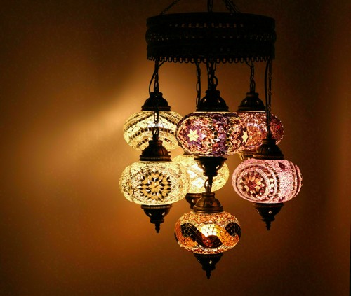 Lustre plafonnier suspendu - , en