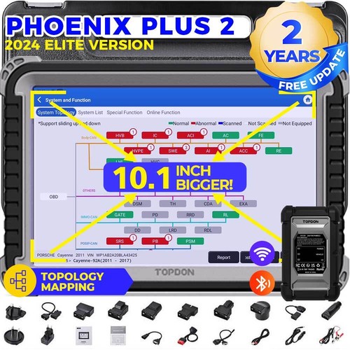 Topdon phoenix plus pro obd2 - topdon,