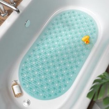 Tapis de Baignoire Antidérapant Ovale 68x38CM Tapis de Bain à Bulles Tapis de...