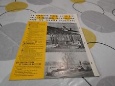 Brochure brochure CATERPILLAR D2 TRACTORS diesel forestry agricultural French