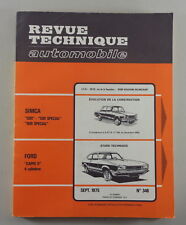 Repair instructions Revue Technique Simca 1301 + 1501 Special / Ford Capri II