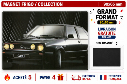Magnet frigo golf voiture - magnet,