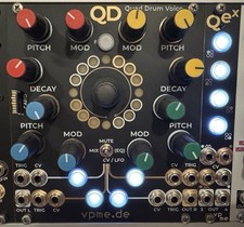 vpme QD Quad Drum Voice Eurorack Module with Expander Modular Synth Excellent